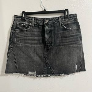 Grlfrnd Eva denim mini skirt
